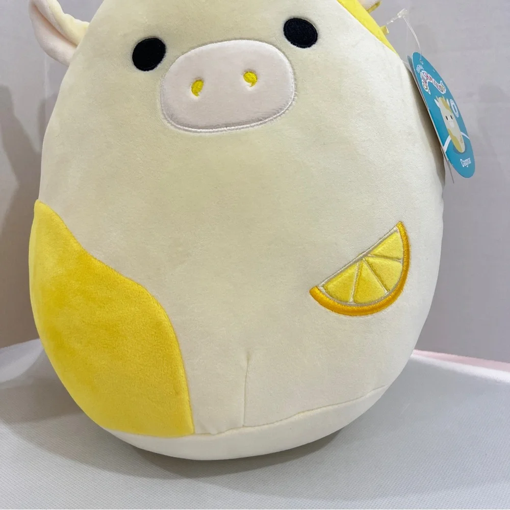 Squishmallows Dagmar The lemon Cow Size 12.5" Yellow Plush  Soft - Picture 6 of 14